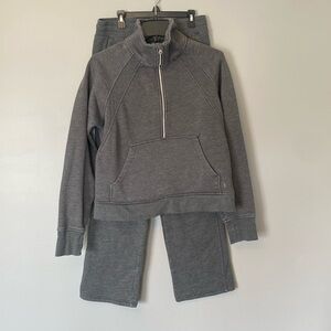 Danskin Grey Matching Sweater & Sweatpants - Medium